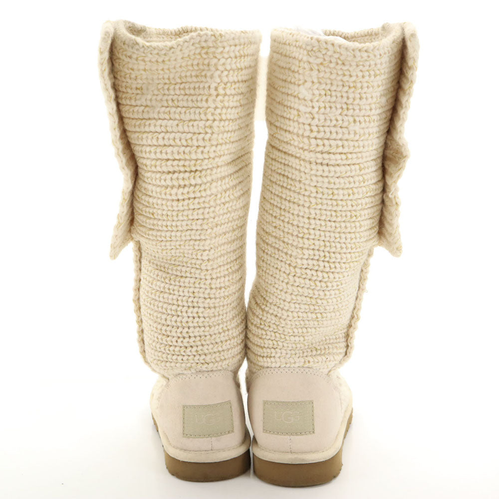 UGG アグ ニット ブーツ 23 アイボリー 1876 レディース