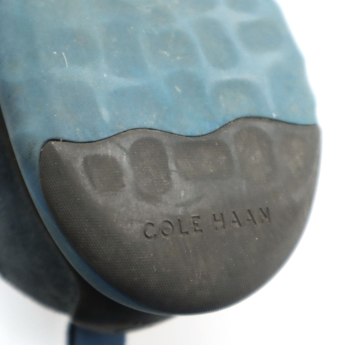 COLE HAAN コールハーン ゼログランド ウィング オックスフォード スエード レザーシューズ 7 1/2M ネイビー C28205 メンズ