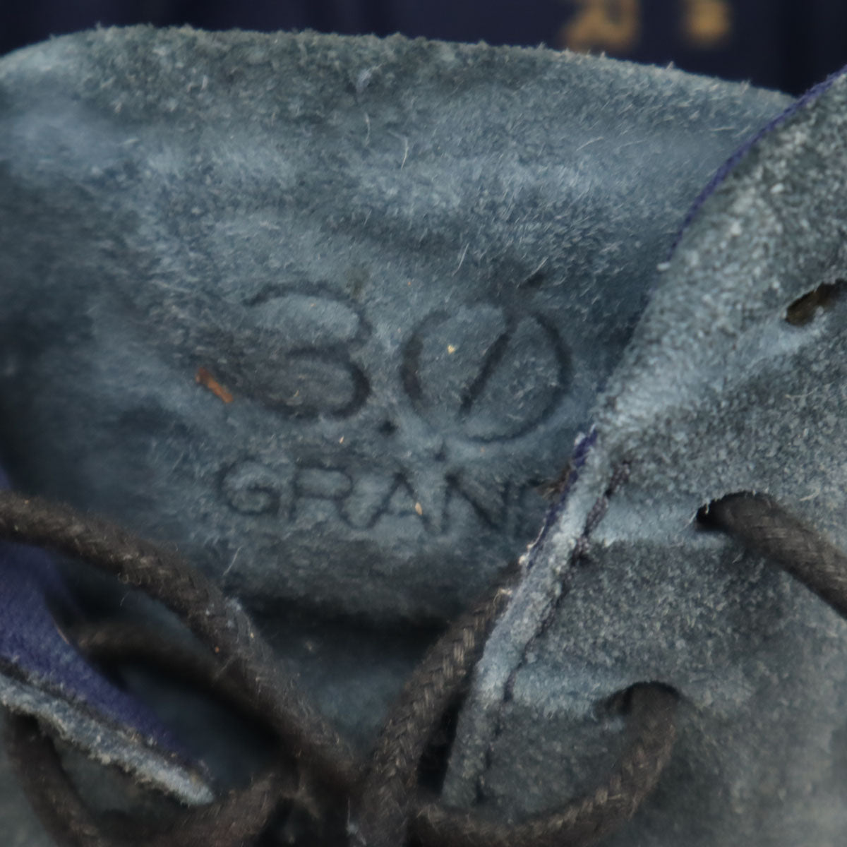 COLE HAAN コールハーン ゼログランド ウィング オックスフォード スエード レザーシューズ 7 1/2M ネイビー C28205 メンズ