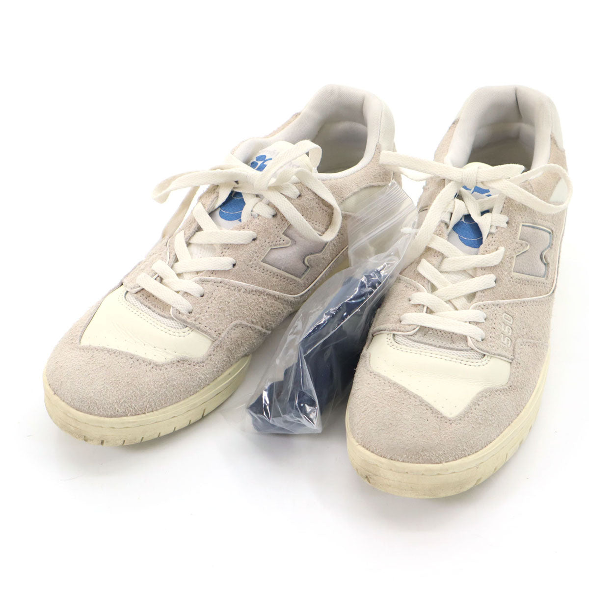 NEW BALANCE ニューバランス x AIME LEON DORE BB550AC1 エイメレオンドレ コラボ スニーカー 30 ベージュ シューレース付き メンズ