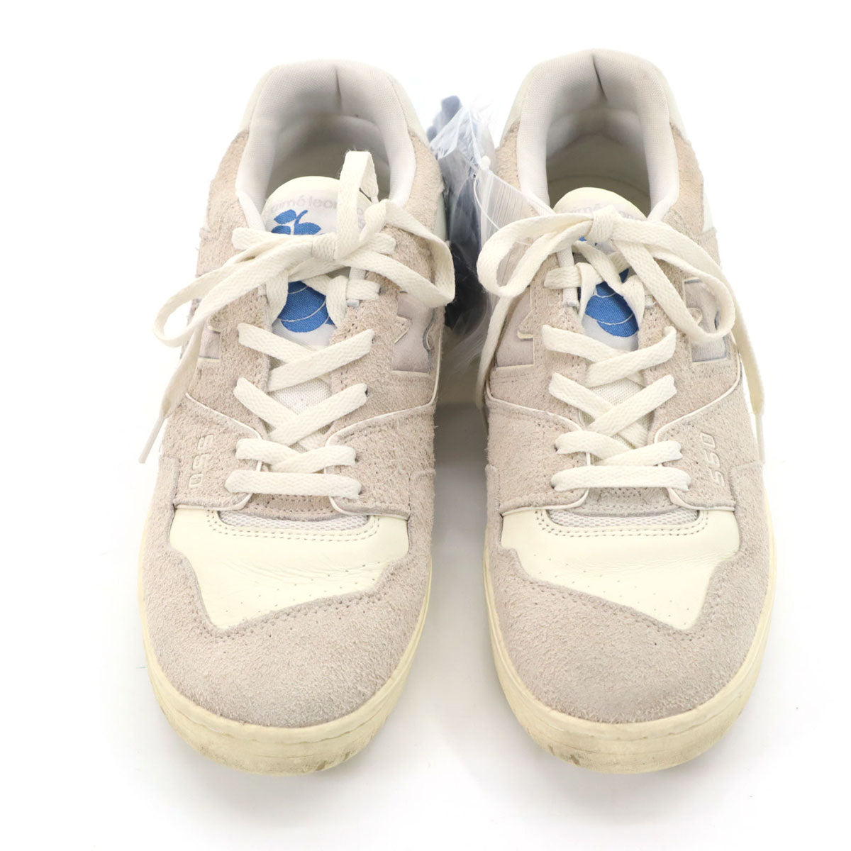 NEW BALANCE ニューバランス x AIME LEON DORE BB550AC1 エイメレオンドレ コラボ スニーカー 30 ベージュ シューレース付き メンズ