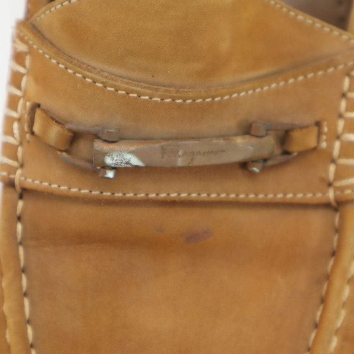 Salvatore Ferragamo サルヴァトーレフェラガモ イタリア製 スエードレザー ローファー 8 1/2 ブラウン メンズ