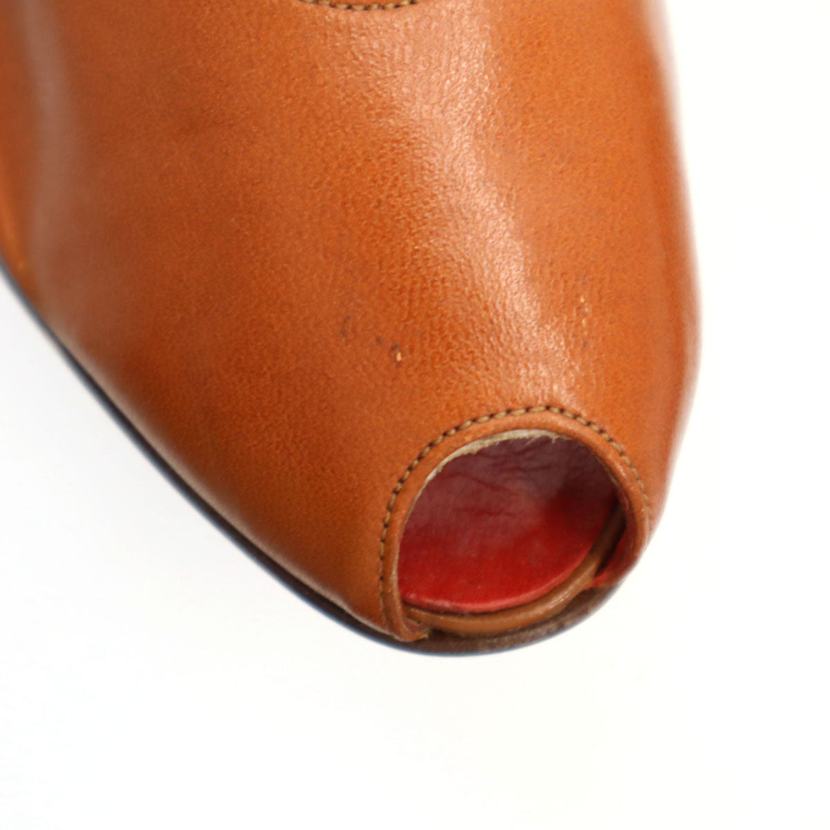 BALLY バリー オープントゥ パンプス 31/2 キャメル レディース