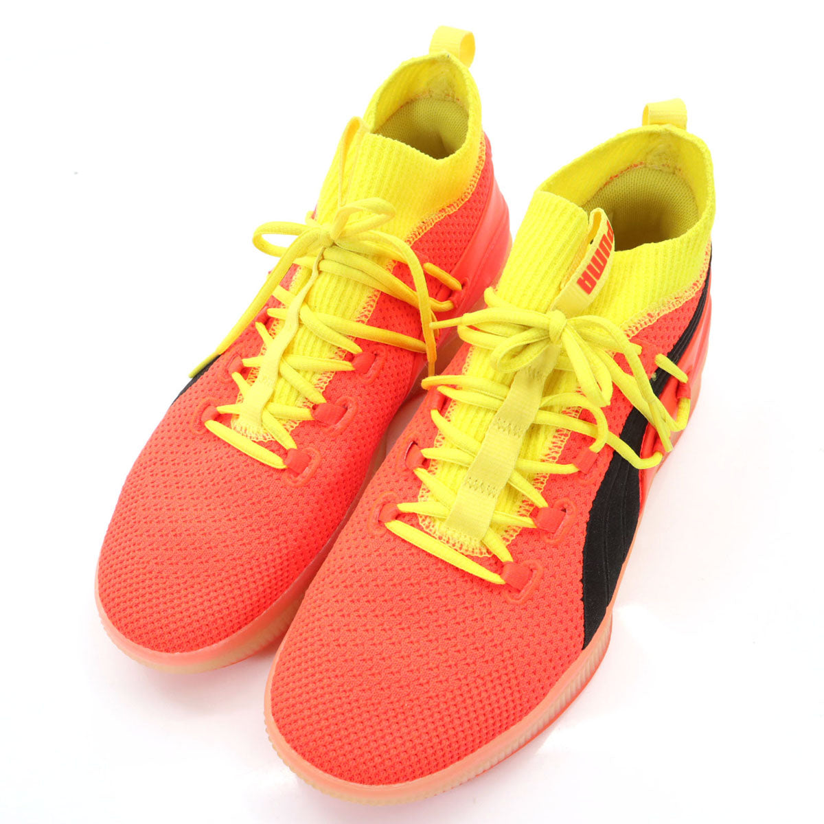 PUMA プーマ クライドコート ハイカット スニーカー US 8 オレンジ系 CLYDE COURT バスケットボール メンズ