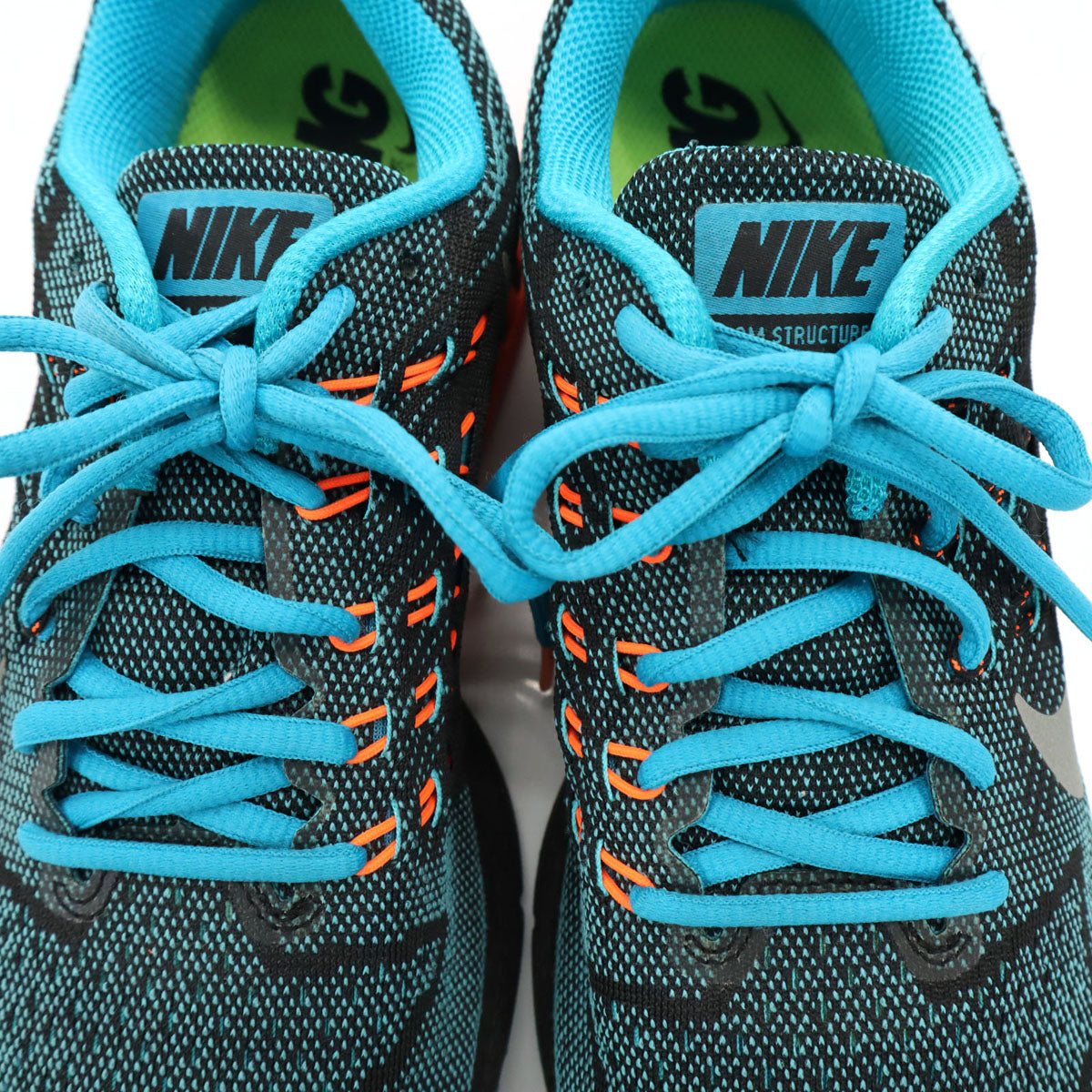 NIKE ナイキ エア ズーム ストラクチャー ランニング スニーカー 26.5 水色 683731-402 メンズ