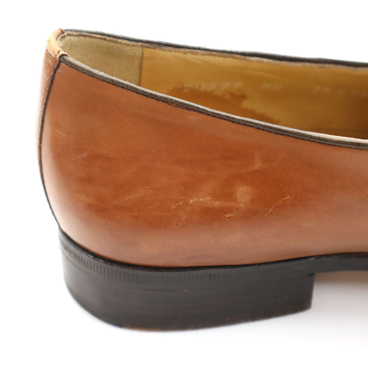 MORESCHI モレスキー イタリア製 ビジネスシューズ 71/2 キャメル モンクストラップ メンズ