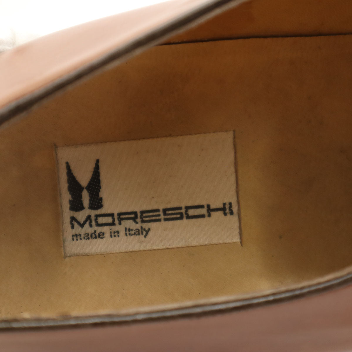 MORESCHI モレスキー イタリア製 ビジネスシューズ 71/2 キャメル モンクストラップ メンズ