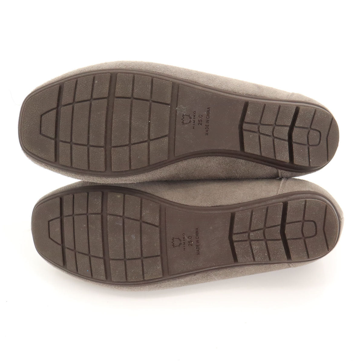 HIMIKO 卑弥呼 モカシン 25 グレー スエード ボア 箱付き レディース