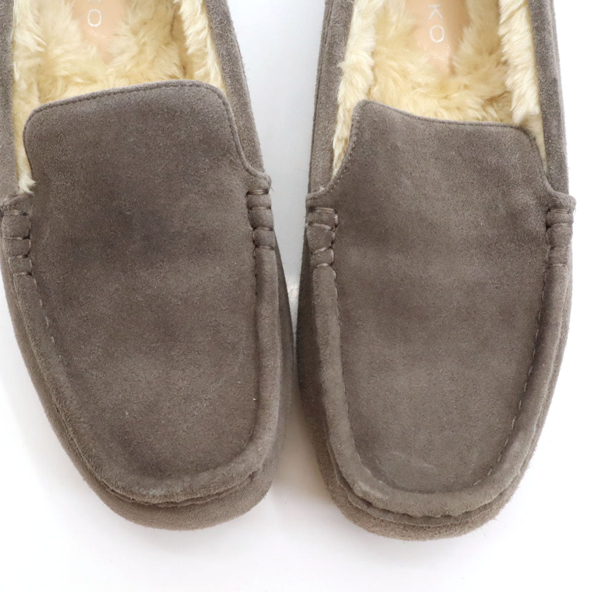 HIMIKO 卑弥呼 モカシン 25 グレー スエード ボア 箱付き レディース