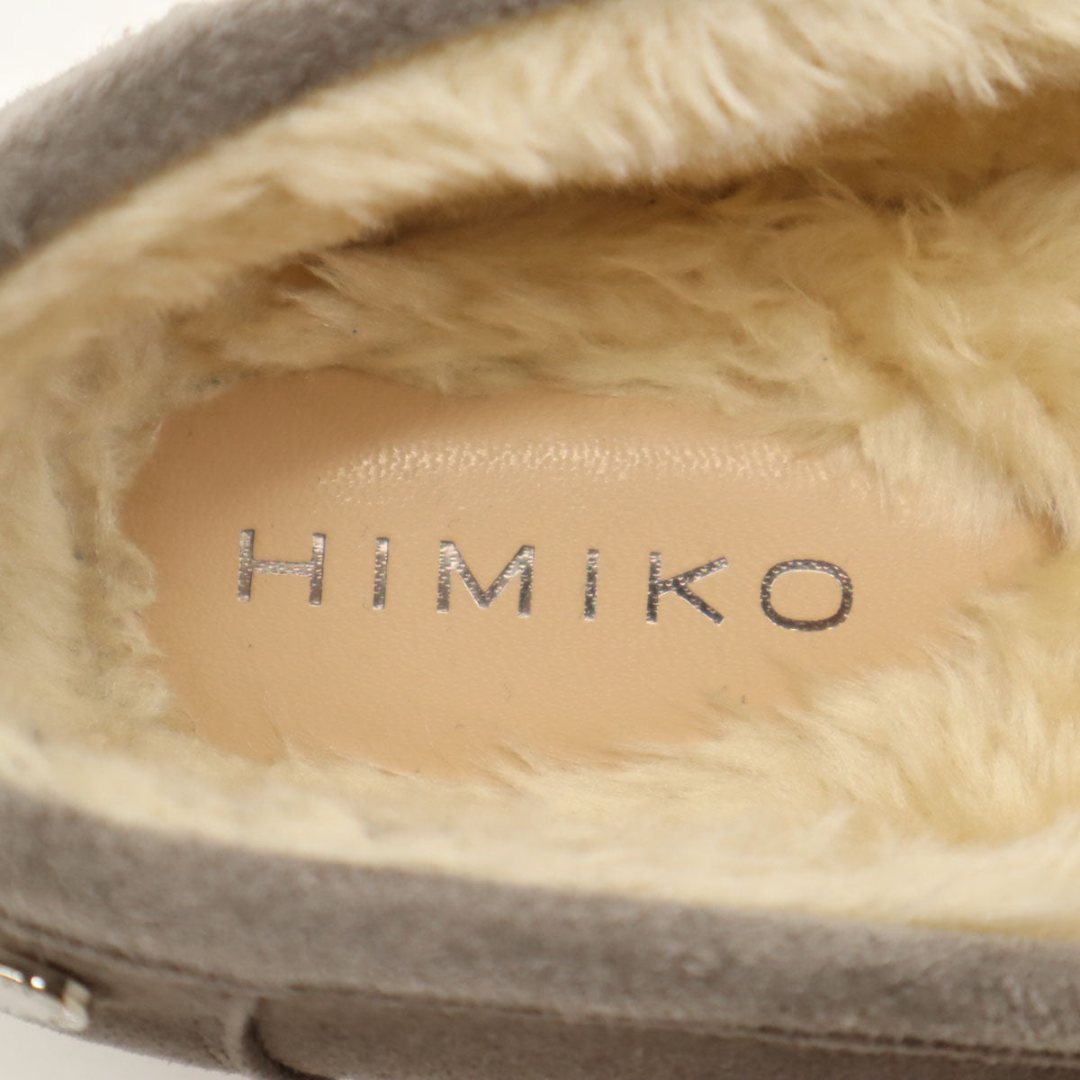 HIMIKO 卑弥呼 モカシン 25 グレー スエード ボア 箱付き レディース