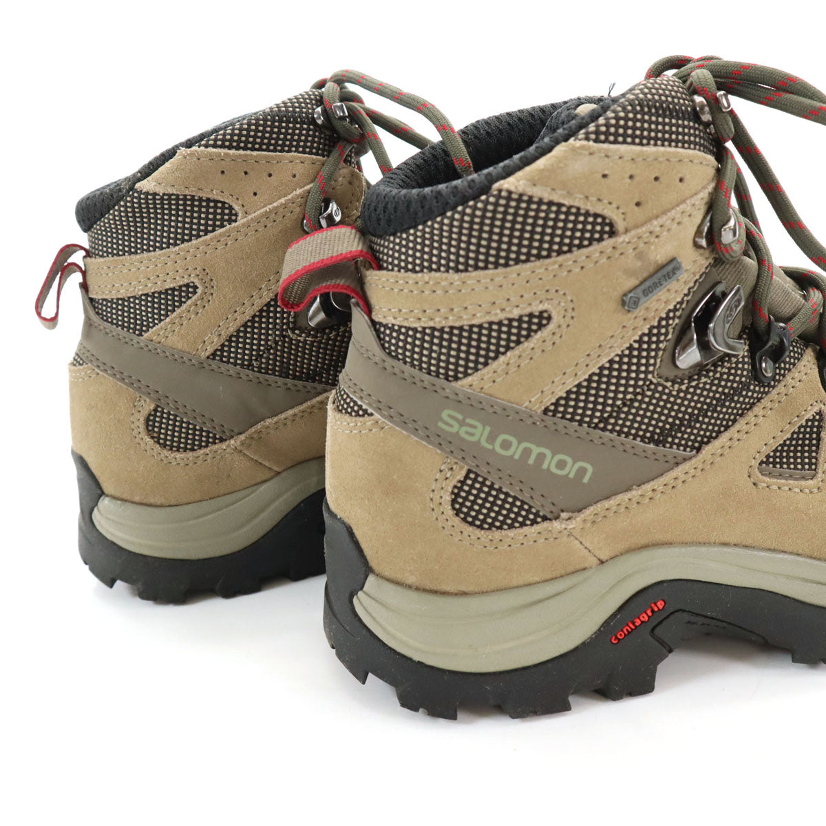 SALOMON サロモン ortholite トレッキング ブーツ US7 グレー系 アウトドア 登山 箱付き ゴアテックス レディース