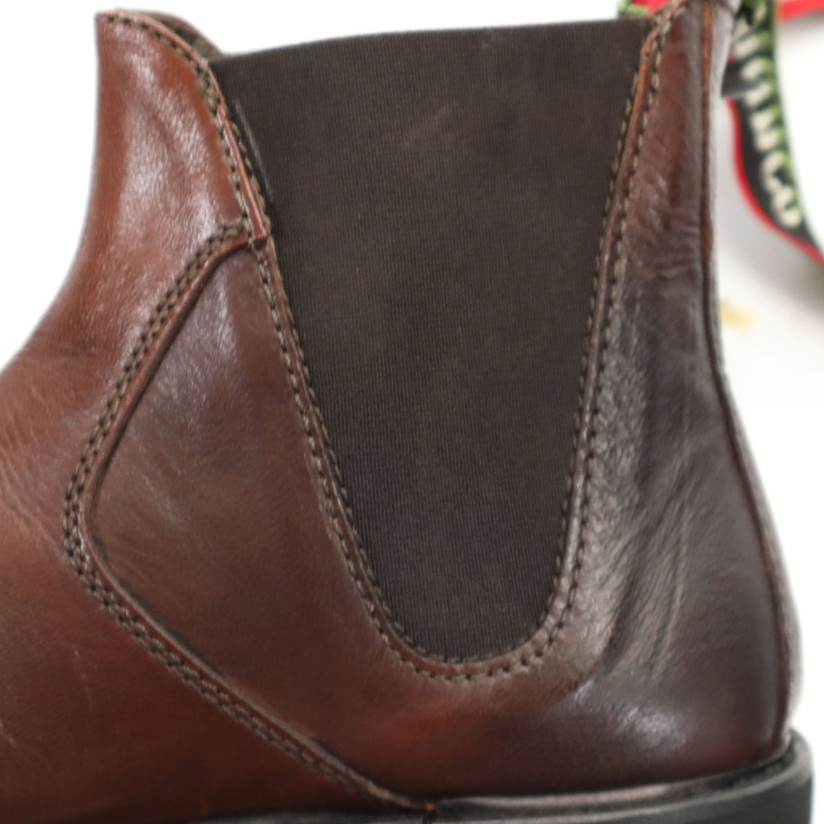 未使用 Orobianco オロビアンコ イタリア製 サイドゴア レザーブーツ 39 ブラウン メンズ