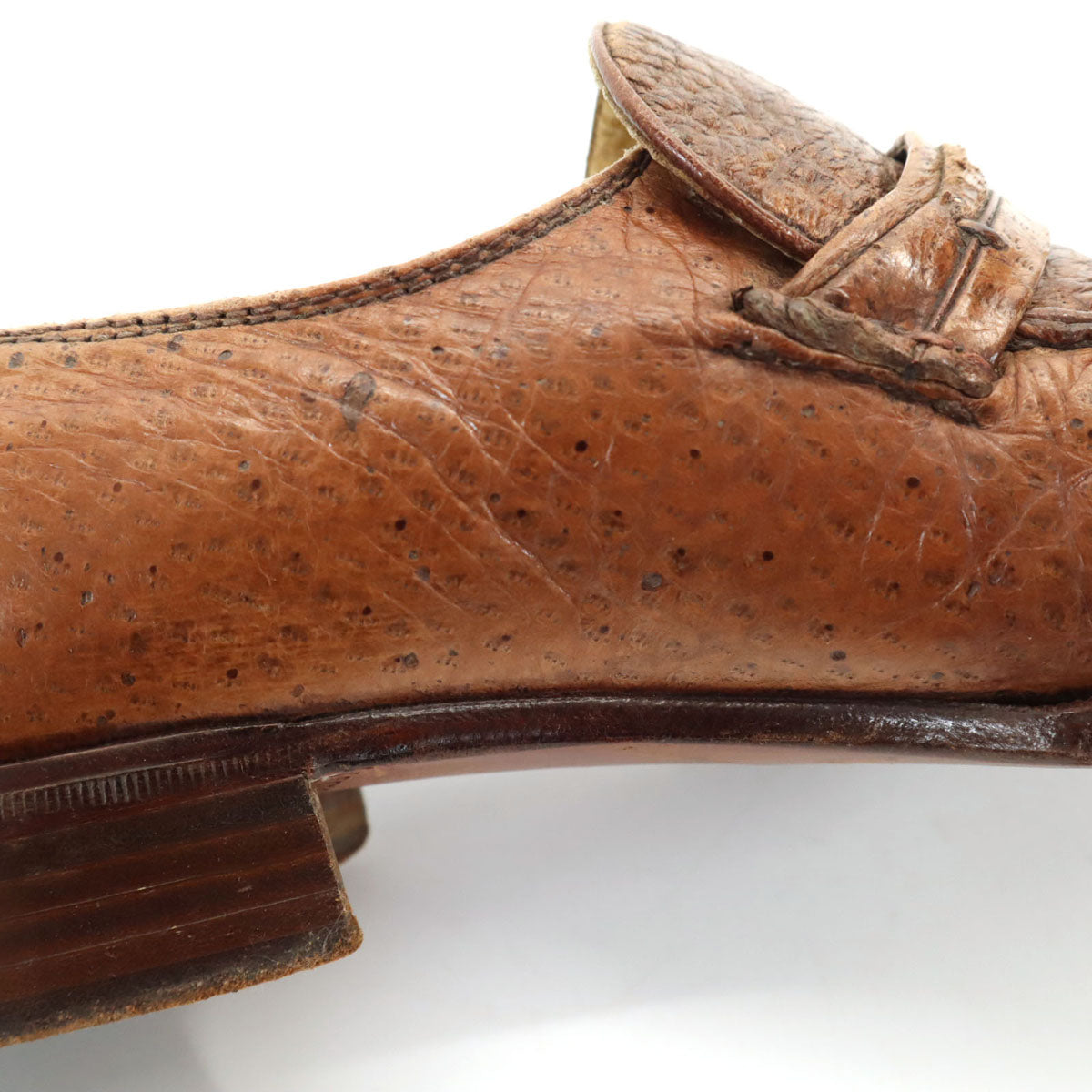 MORESCHI モレスキー イタリア製 ローファー 7 1/2 ブラウン 靴 シューズ メンズ