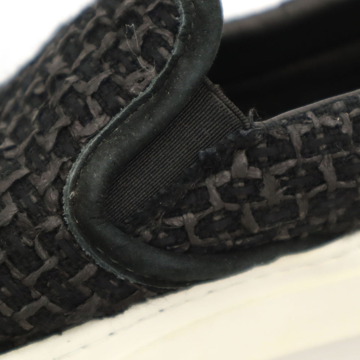 DIEMME ディエッメ イタリア製 ツイード スリッポン 45 黒 メンズ