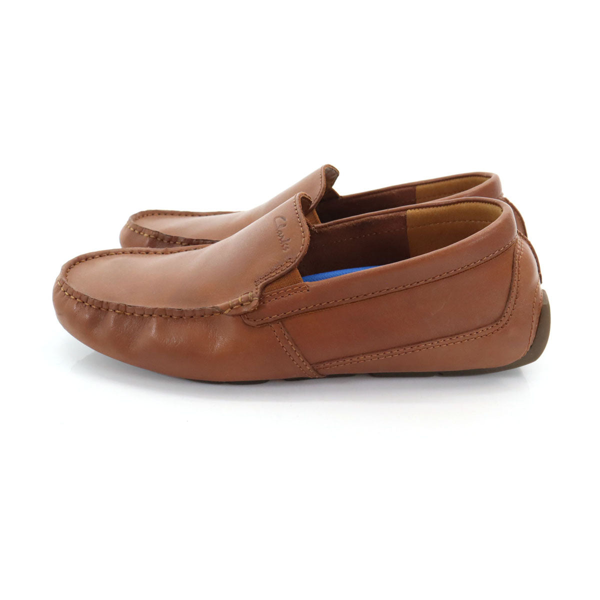 Clarks クラークス マークマンプレイン ローファー 26.5 ブラウン ドライバーズシューズ メンズ