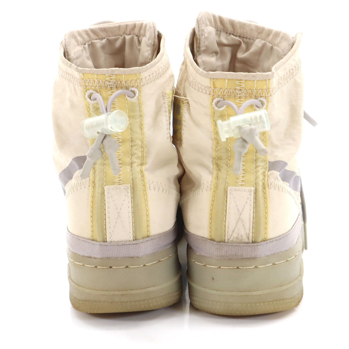 NIKE ナイキ エアフォース1 ハイ シェル シューズ 24.5 グレージュ系 BQ6096-002 スニーカー レディース