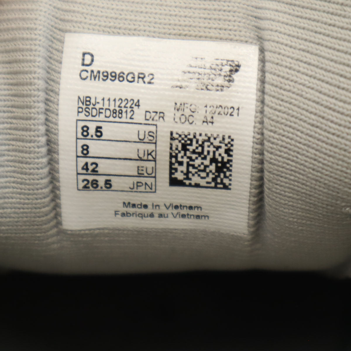 NEW BALANCE ニューバランス 996 ESSENTIAL PACK スニーカー 26.5 グレー CM996GR2 メンズ