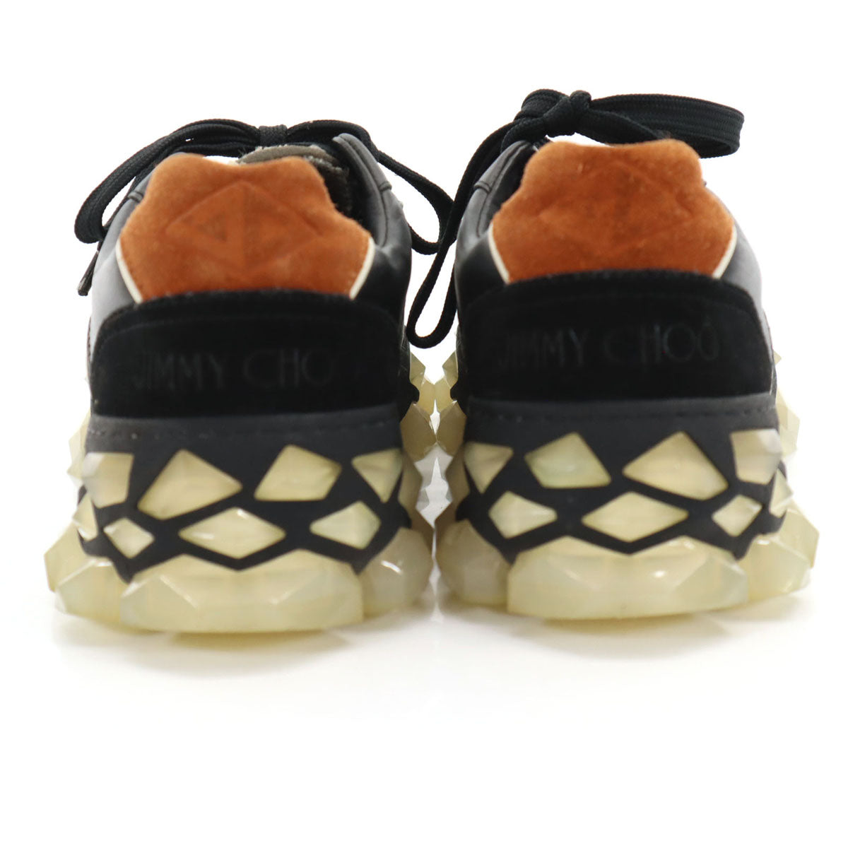 JIMMY CHOO ジミーチュウ DIAMOND X TRAINER スニーカー 40 ブラック FHF 204 保存袋付き メンズ