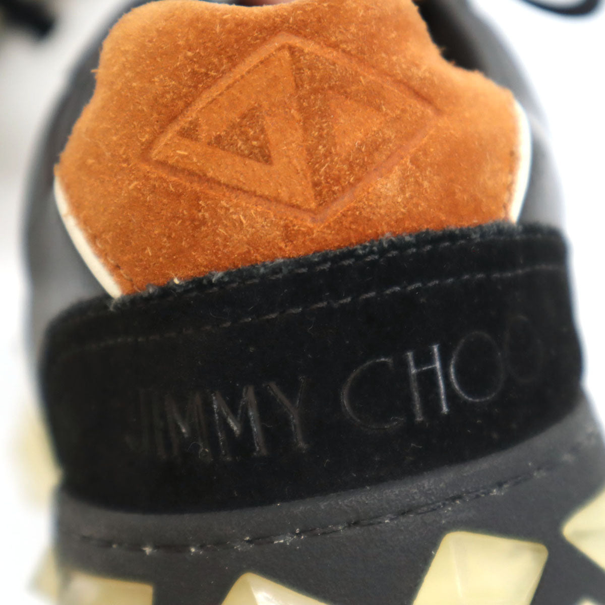 JIMMY CHOO ジミーチュウ DIAMOND X TRAINER スニーカー 40 ブラック FHF 204 保存袋付き メンズ