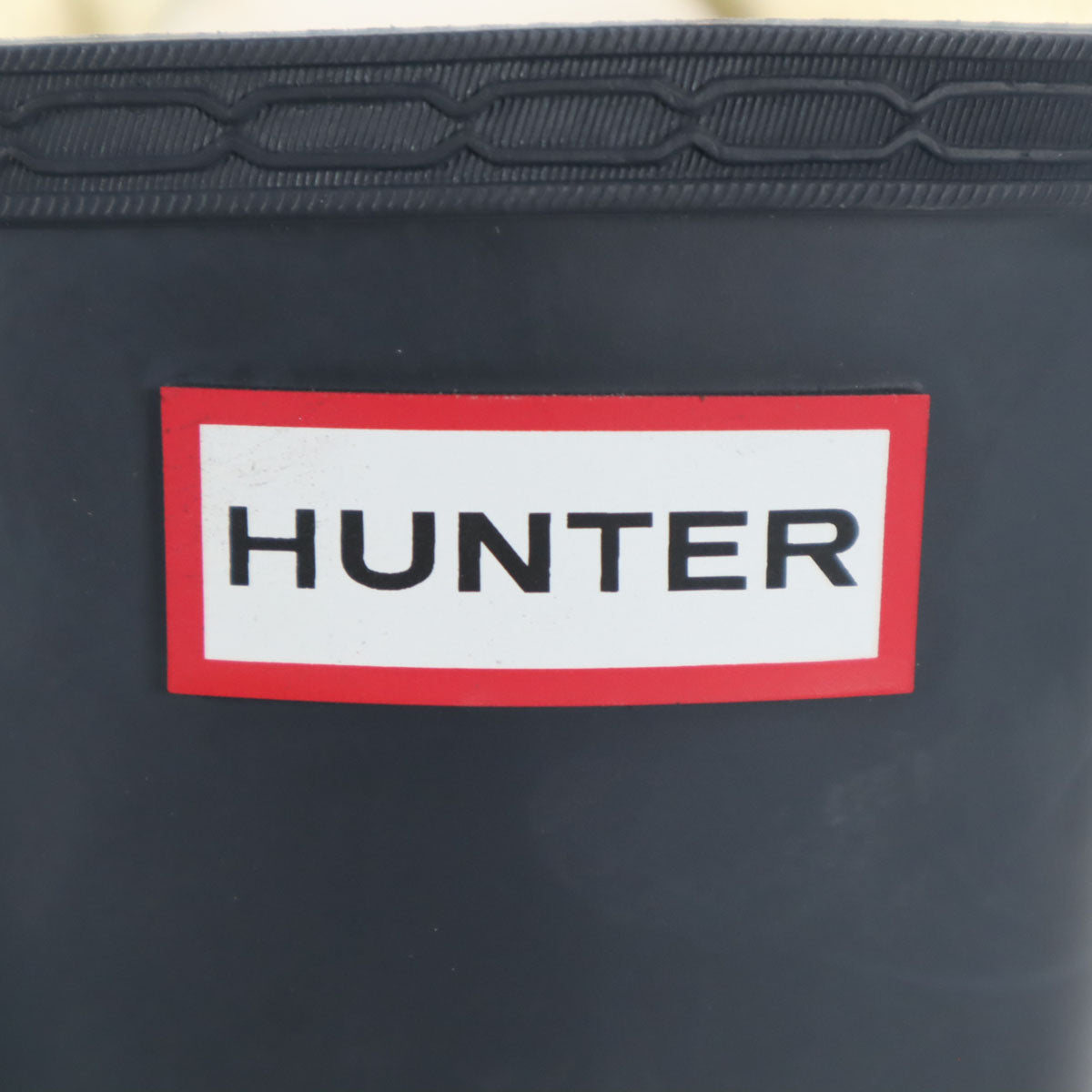 HUNTER ハンター バックストラップトール レインブーツ 4 ネイビー W24893 箱付き レディース