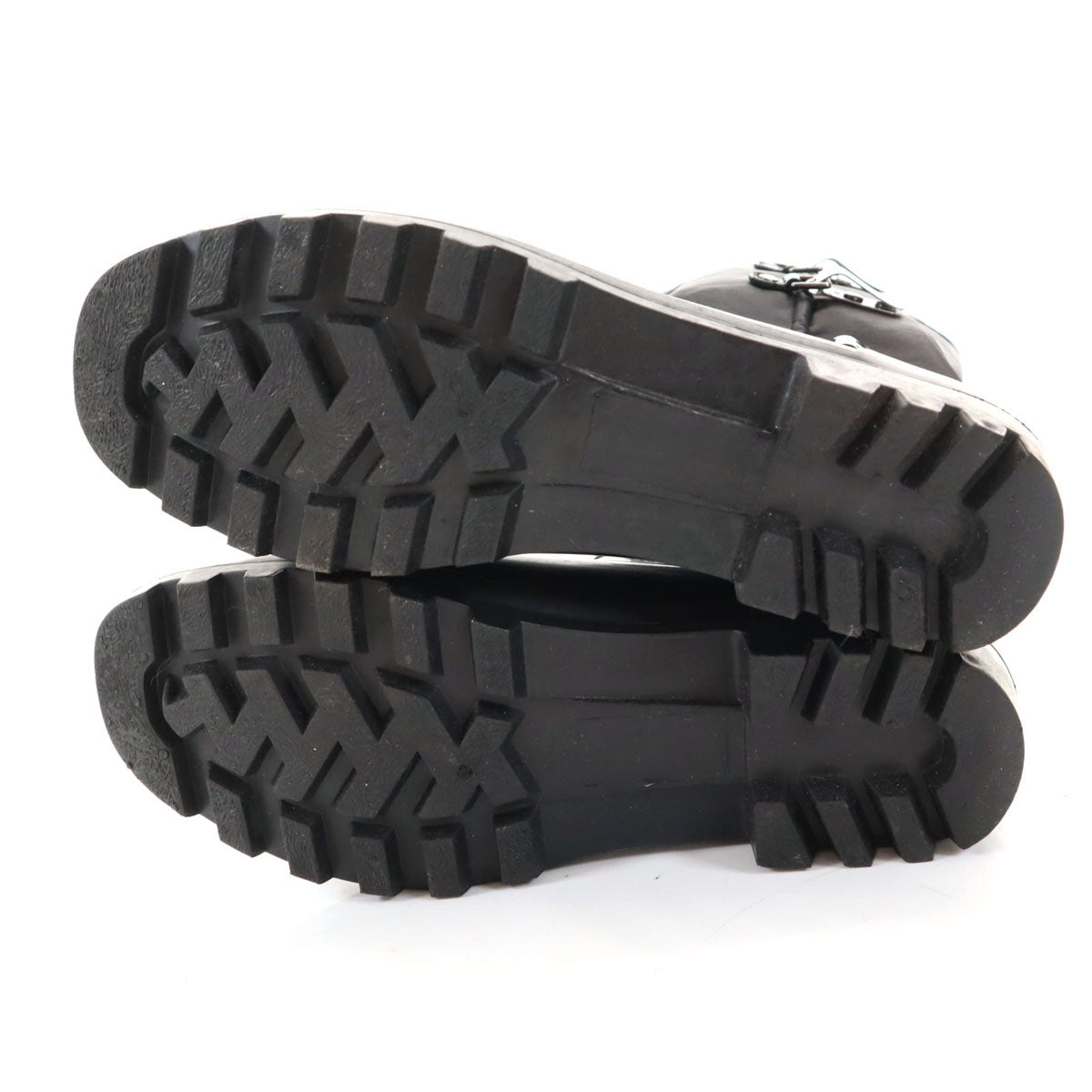 Calvin klein カルバンクライン ナイロン ラバー レインブーツ 8 1/2M ブラック E7784 箱付き レディース