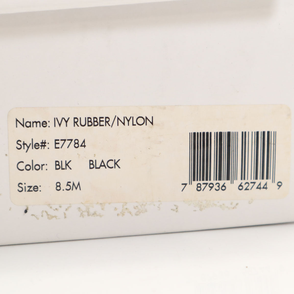 Calvin klein カルバンクライン ナイロン ラバー レインブーツ 8 1/2M ブラック E7784 箱付き レディース