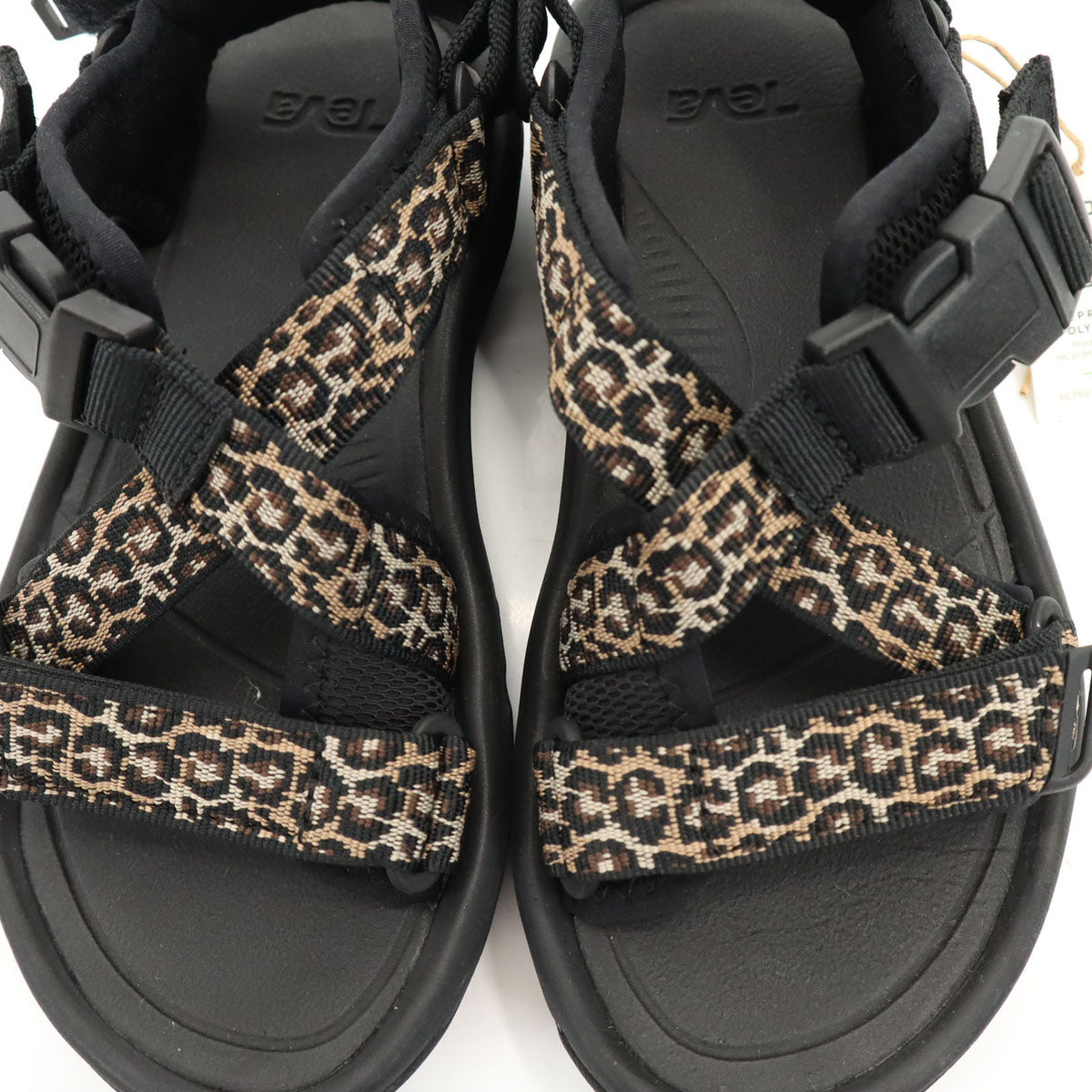Teva テバ Ray BEAMS レイビームス別注 ハリケーン レオパード柄 スポーツサンダル 22 ブラック ヒョウ柄 箱付き レディース