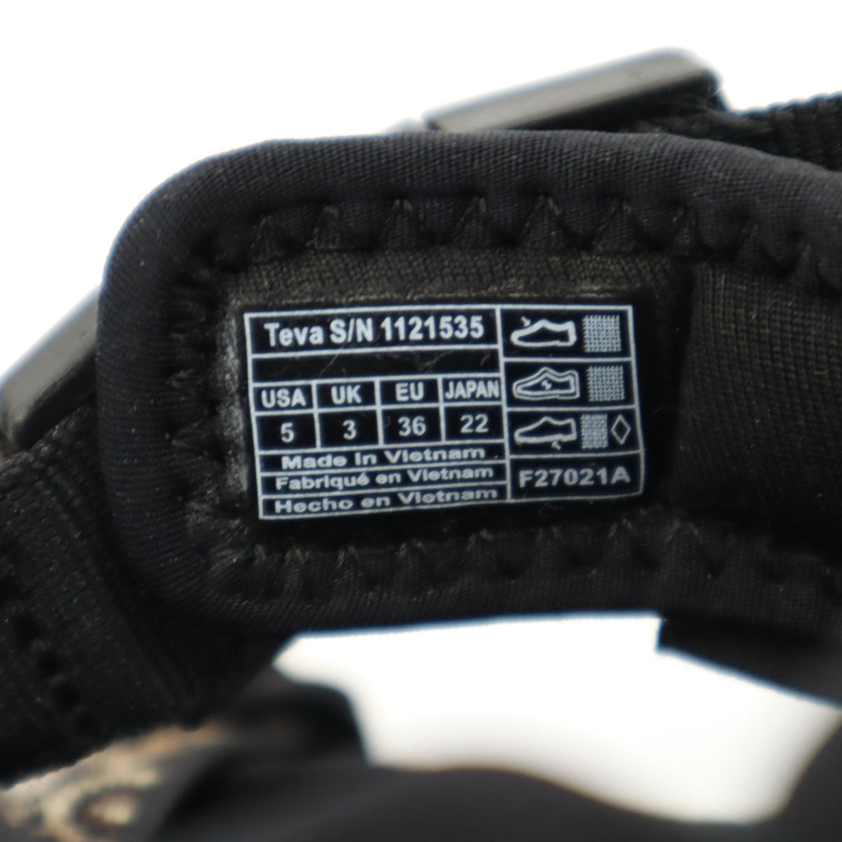 Teva テバ Ray BEAMS レイビームス別注 ハリケーン レオパード柄 スポーツサンダル 22 ブラック ヒョウ柄 箱付き レディース