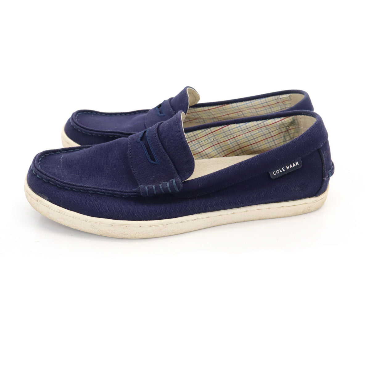 COLE HAAN コールハーン キャンバス ローファー 81/2 ネイビー メンズ