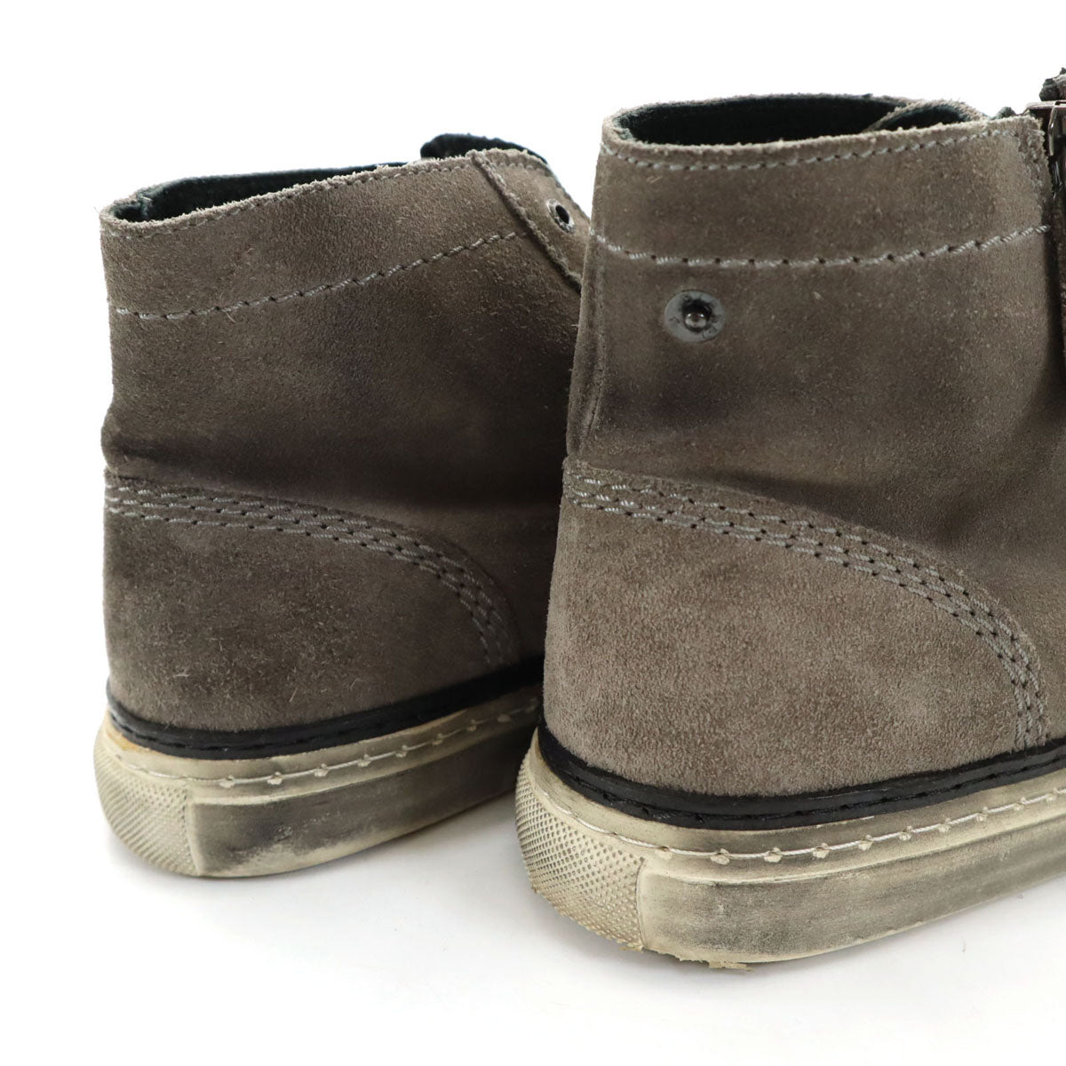 DIESEL ディーゼル スエード ブーツ 41 グレー系 メンズ