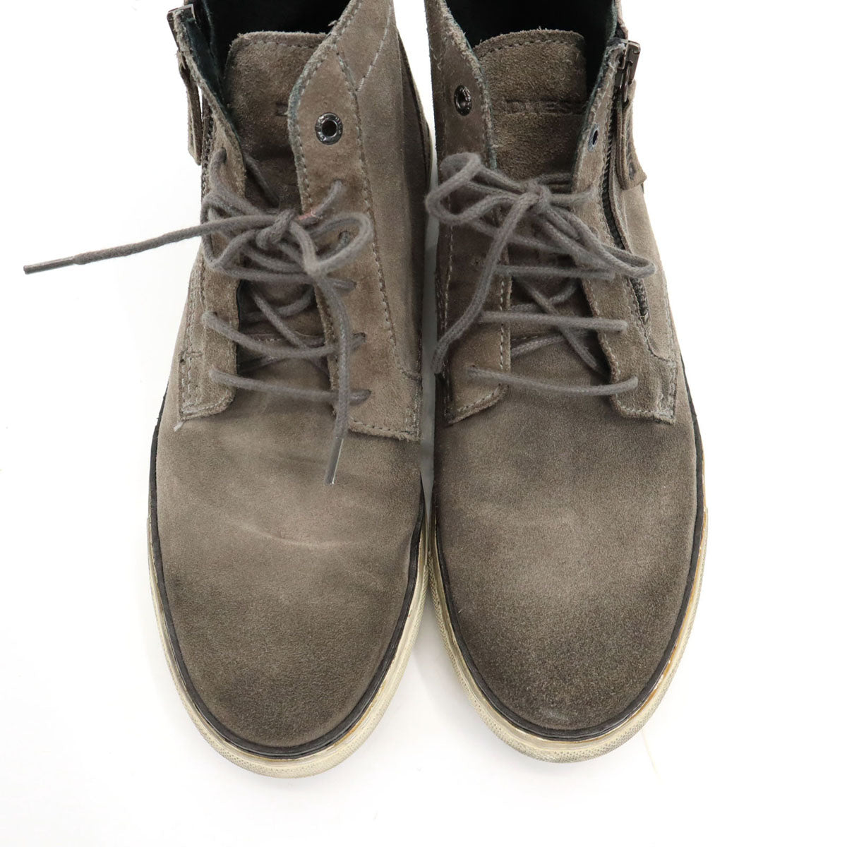 DIESEL ディーゼル スエード ブーツ 41 グレー系 メンズ
