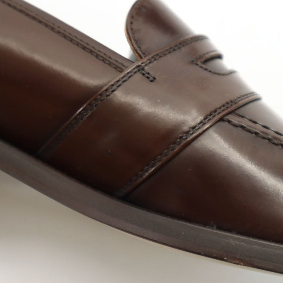 DE GIULI DESIGN 日本製 コイン ローファー 25 1/2 ブラウン メンズ