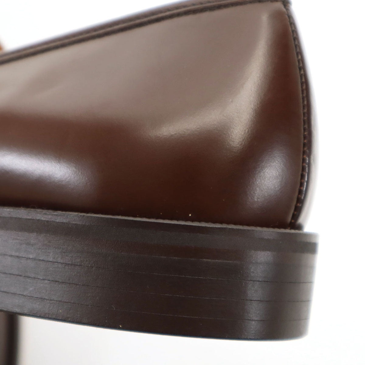 DE GIULI DESIGN 日本製 コイン ローファー 25 1/2 ブラウン メンズ