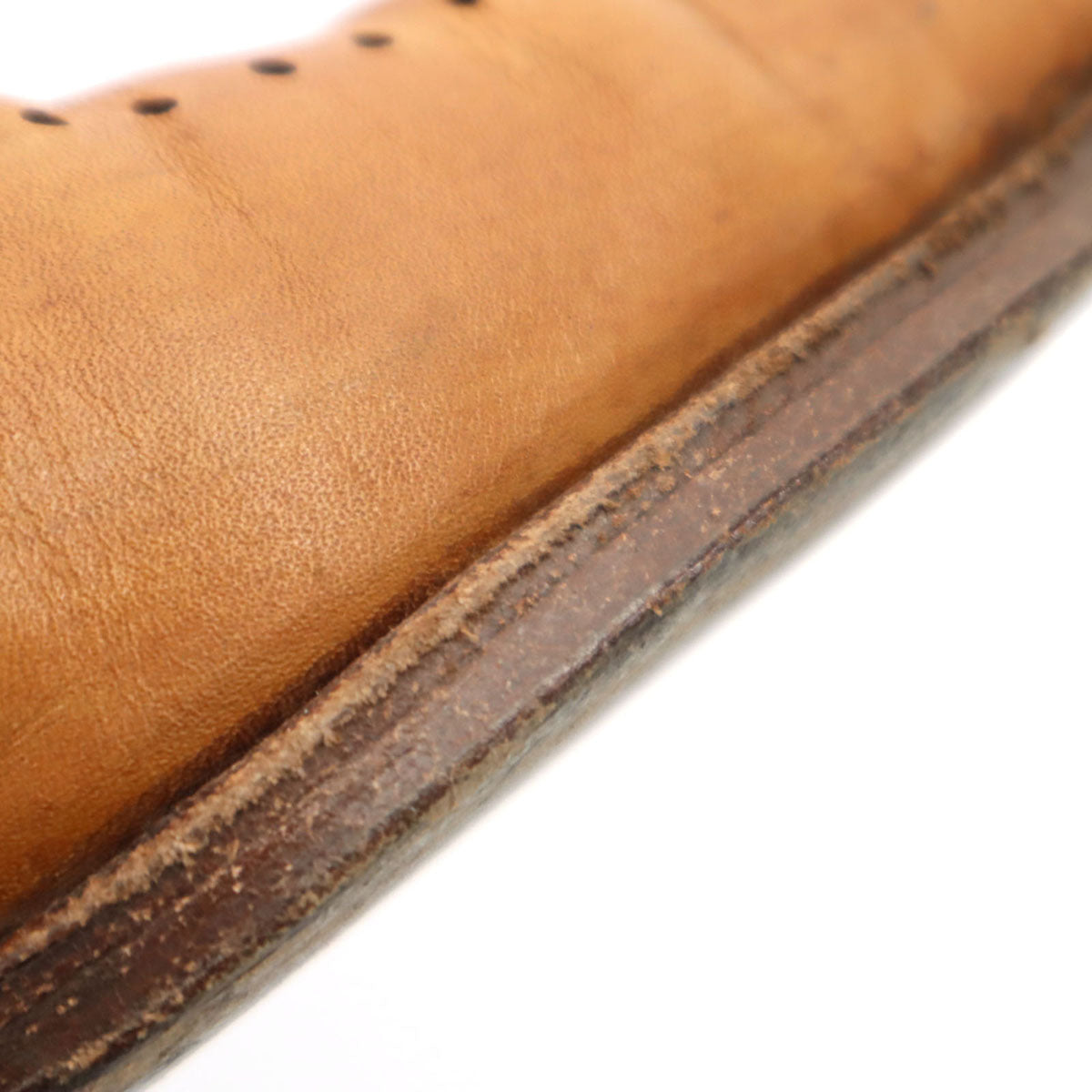 J.A.Ramis ジェイ― エー ラミス 本革 レザー ビジネスシューズ 8 1/2 キャメル 内羽根 革靴 メンズ