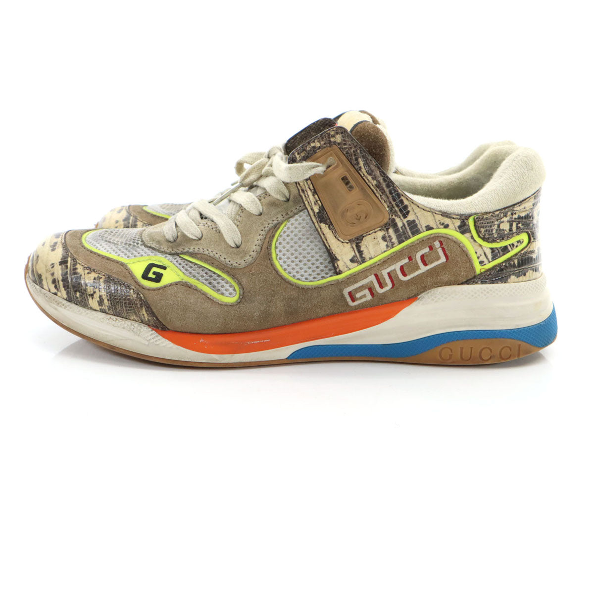 GUCCI グッチ イタリア製 ウルトラペース スニーカー 10 ブラウン 箱 保存袋 シューレース付き メンズ