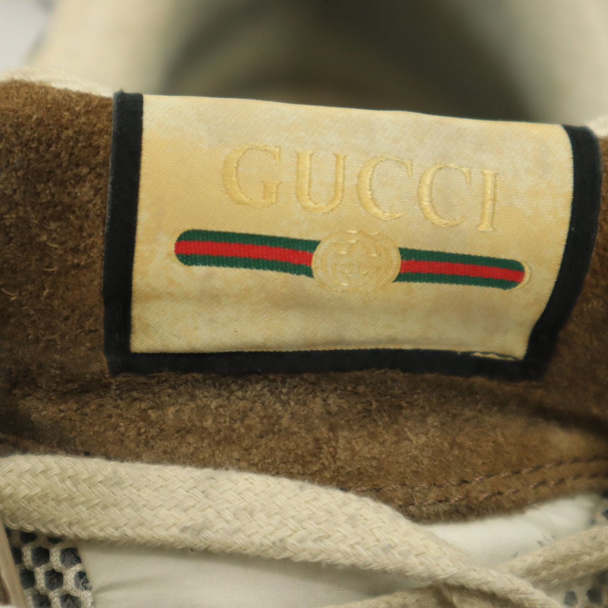 GUCCI グッチ イタリア製 ウルトラペース スニーカー 10 ブラウン 箱 保存袋 シューレース付き メンズ