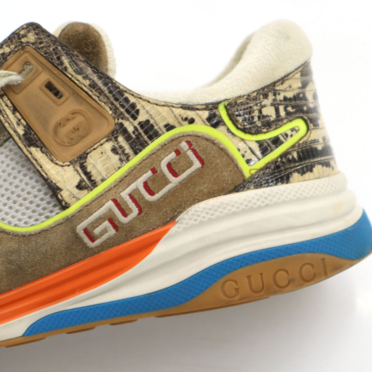 GUCCI グッチ イタリア製 ウルトラペース スニーカー 10 ブラウン 箱 保存袋 シューレース付き メンズ