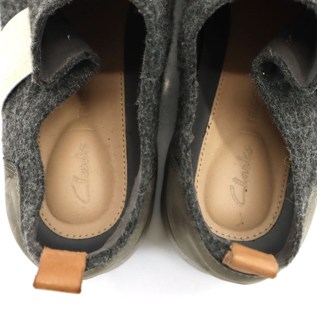 Clarks クラークス スリッポン 5 グレー レディース