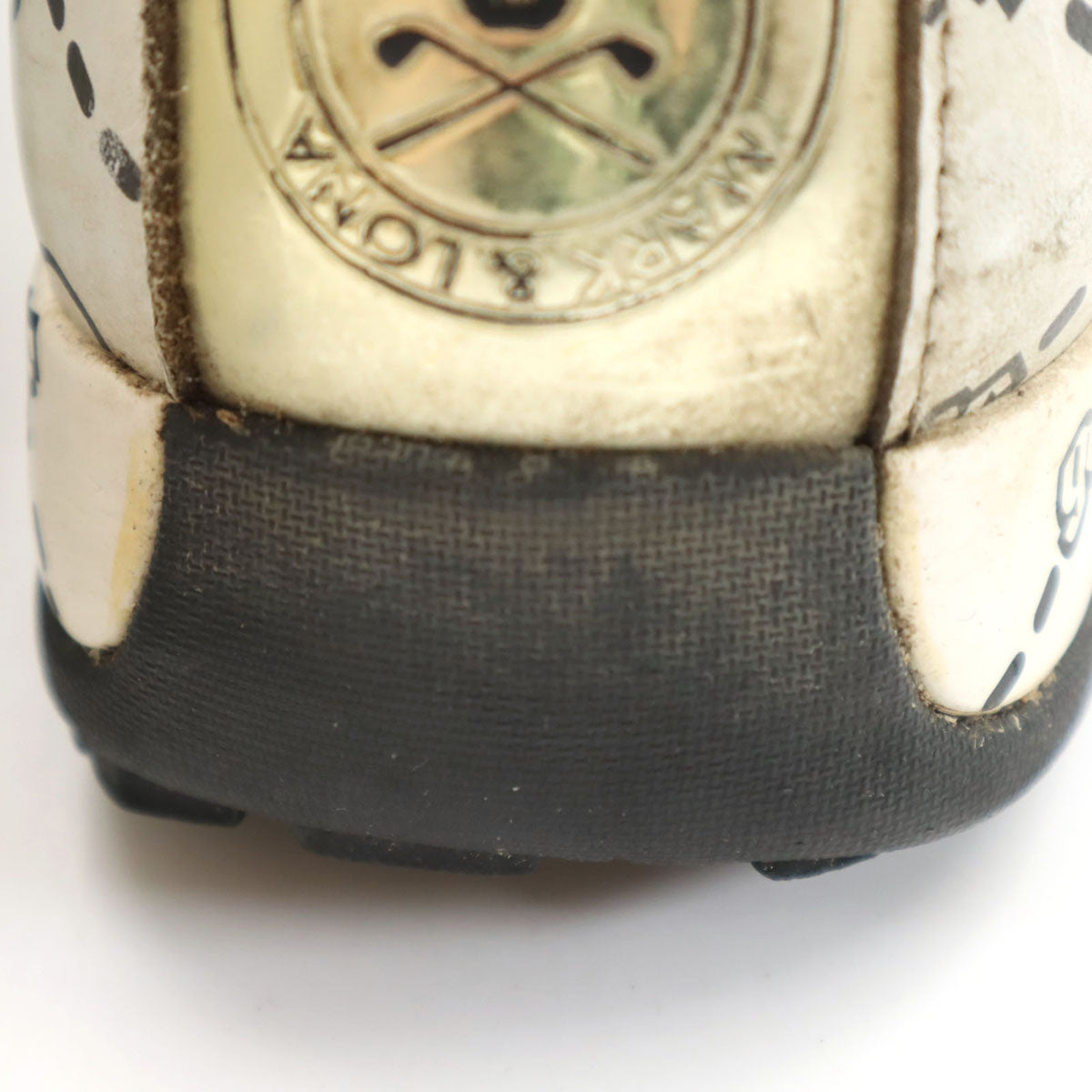 MARK&LONA マークアンドロナ グラヴィス コラボ 総柄 ゴルフ シューズ 26 ホワイト系 メンズ