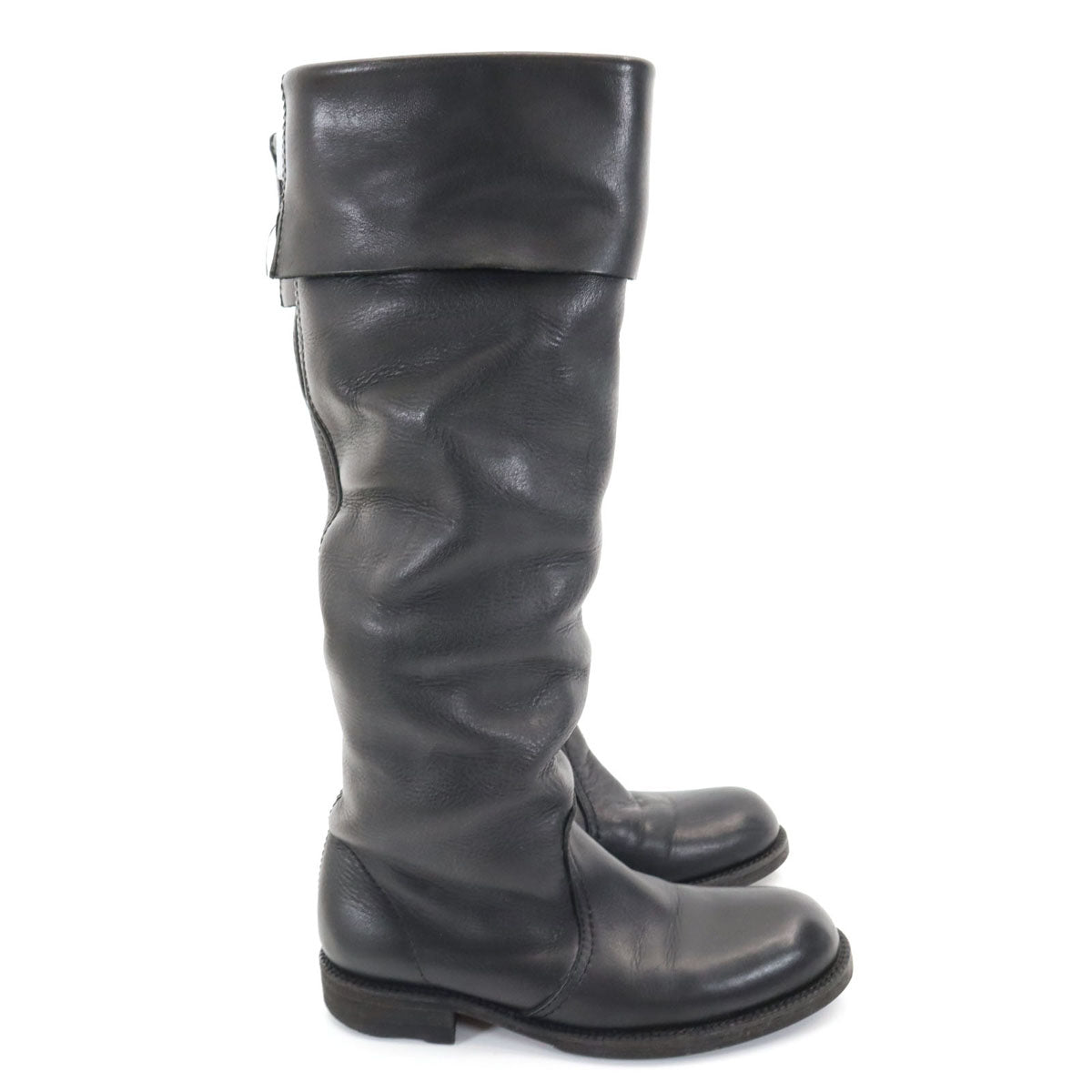 JUNYA WATANABE COMME des GARCONS ジュンヤワタナベ コムデギャルソン レザー ロング ブーツ S ブラック 箱付き レディース