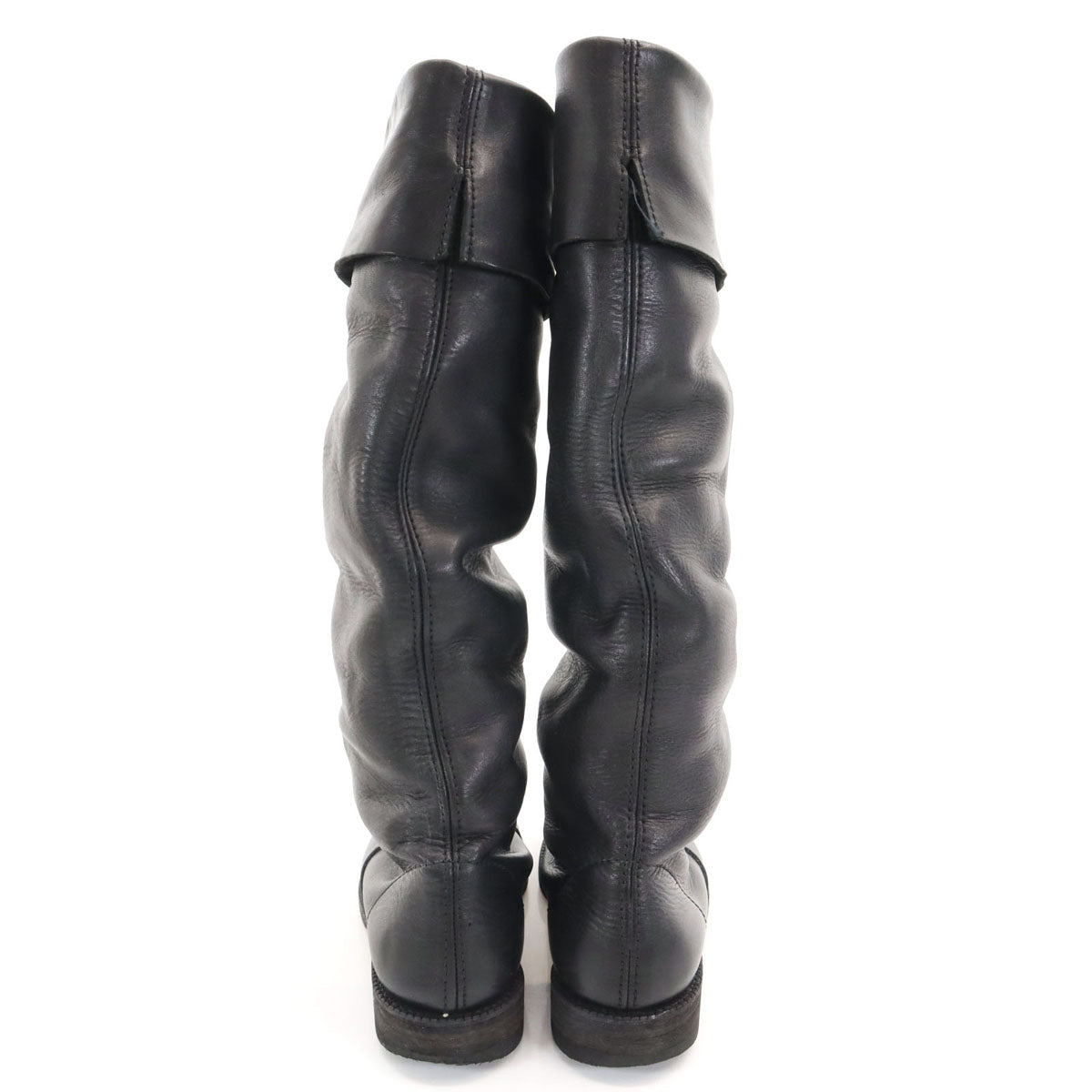 JUNYA WATANABE COMME des GARCONS ジュンヤワタナベ コムデギャルソン レザー ロング ブーツ S ブラック 箱付き レディース