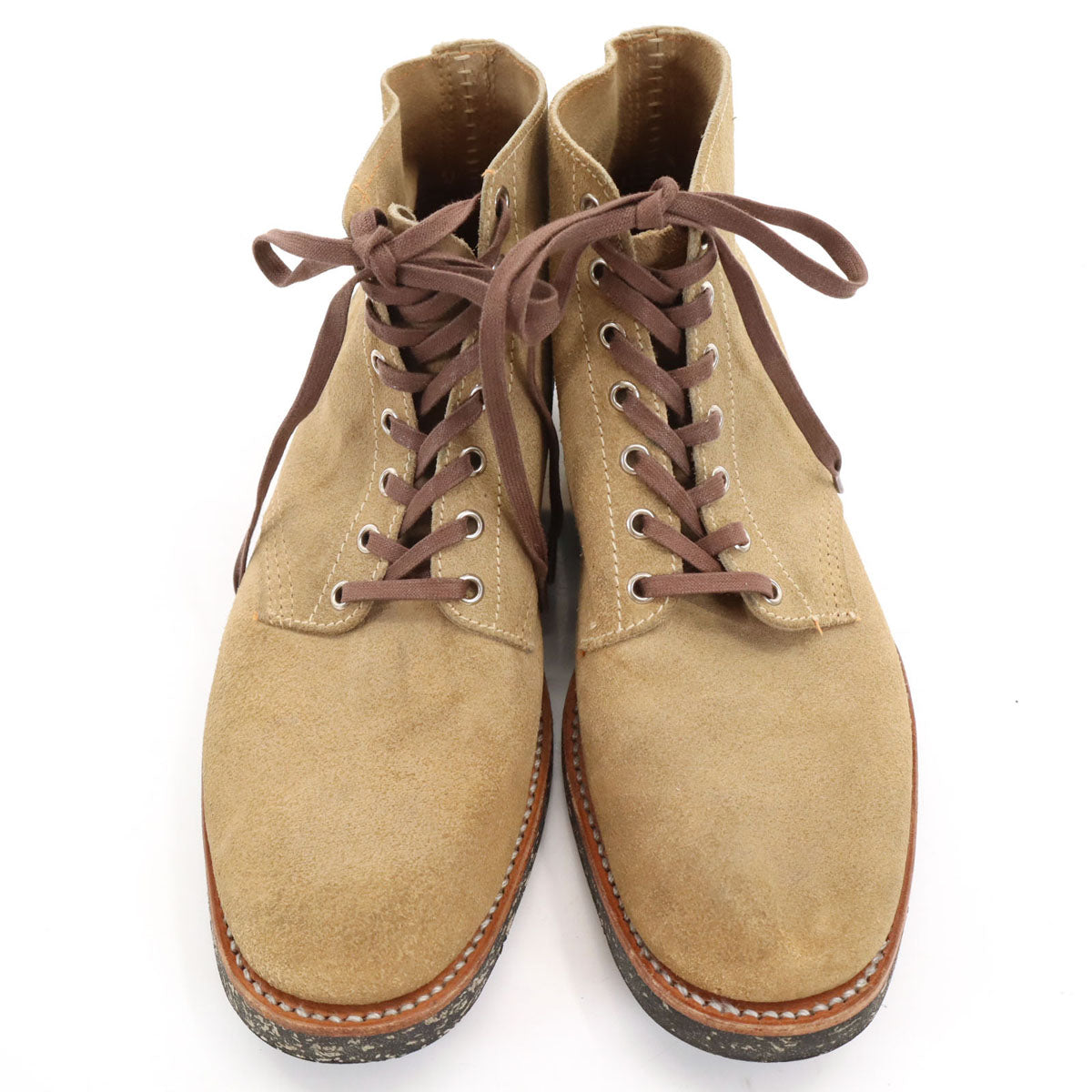 Brass shoe co ブラスシューコー 日本製 スエード ブーツ ベージュ シューキーパー付き シューズ メンズ