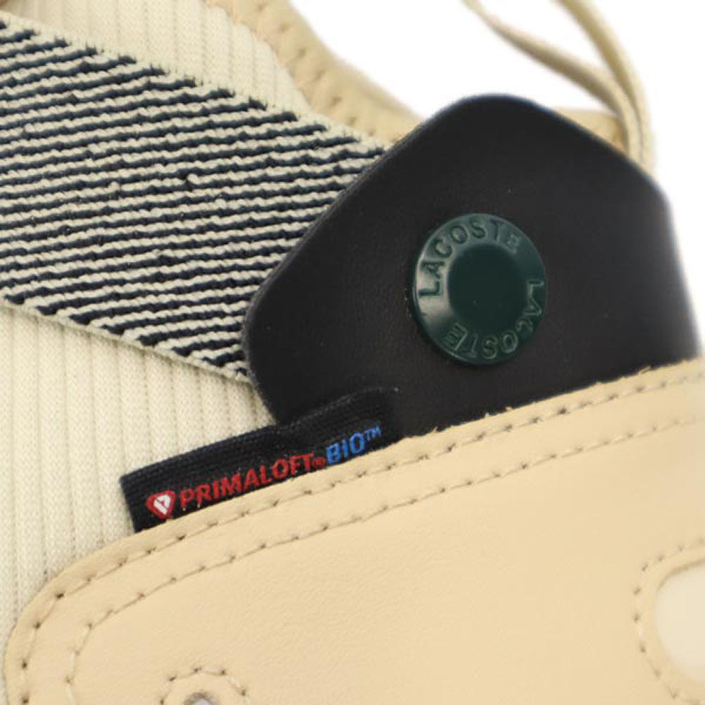 未使用 ラコステ PRIMALOFT スニーカー USA10.5 ベージュ系 LACOSTE ロゴ メンズ