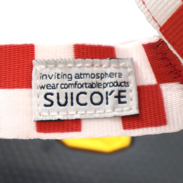 未使用 SUICOKE スイコック チェッカー柄 ストラップ サンダル US 8 レッド メンズ
