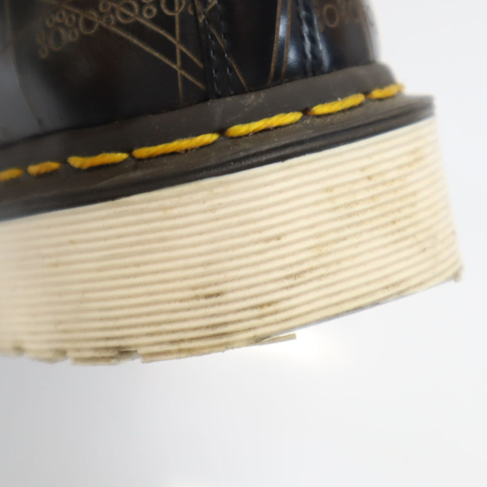 ドクターマーチン イギリス製 総柄 ショートブーツ UK4 ブラウン系 Dr.Martens レディース