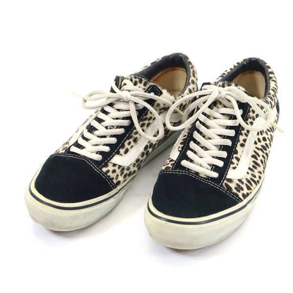 バンズ OLD SKOOL ANIMALIER BLACK レオパード スニーカー US 9 1/2 ベージュ系 VANS ハラコ メンズ