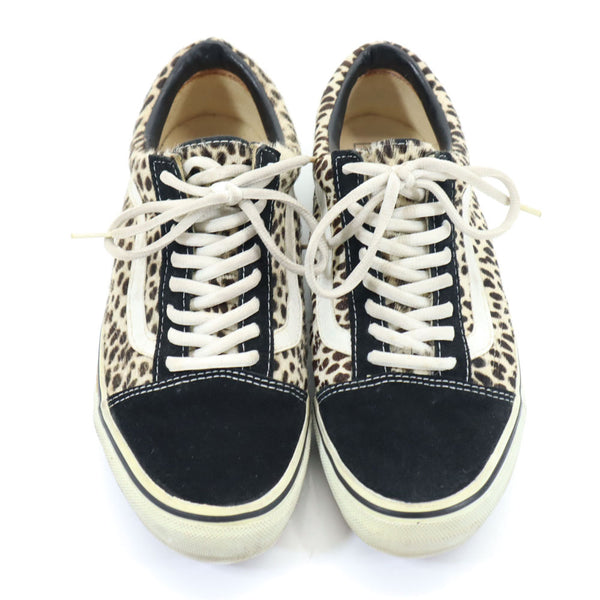 バンズ OLD SKOOL ANIMALIER BLACK レオパード スニーカー US 9 1/2 ベージュ系 VANS ハラコ メンズ