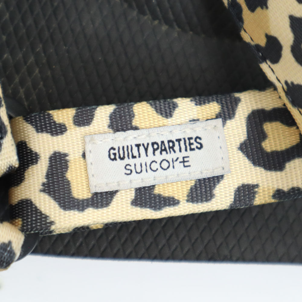 スイコック ギルティーパーティーズ コラボ レオパード柄 サンダル 26 イエロー系 SUICOKE × GUILTY PARTIES ヒョウ柄 メンズ