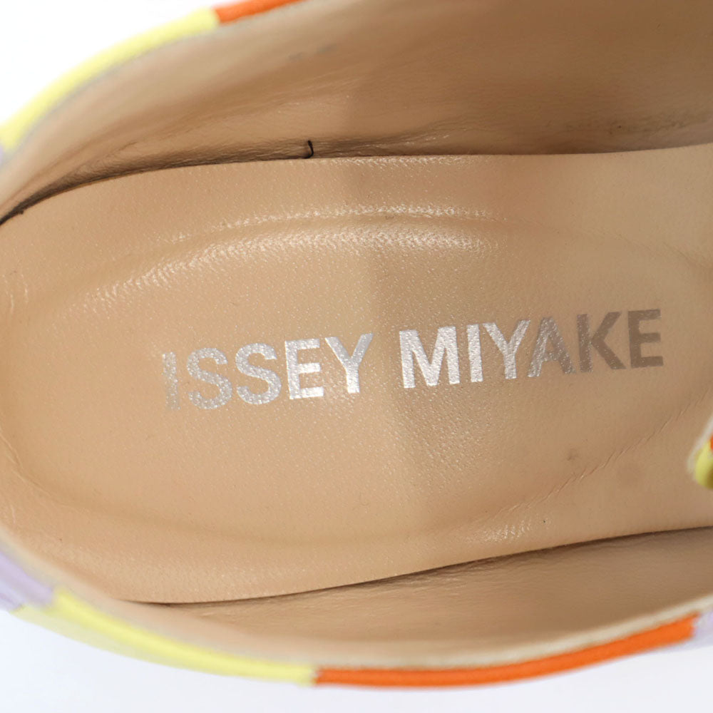イッセイミヤケ ボーダー シューズ 25 オレンジ系 ISSEY MIYAKE レディース