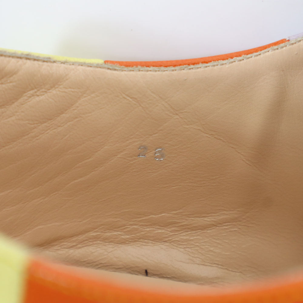 イッセイミヤケ ボーダー シューズ 25 オレンジ系 ISSEY MIYAKE レディース